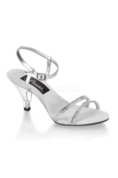 Belle Rhinestone Silver Sandal