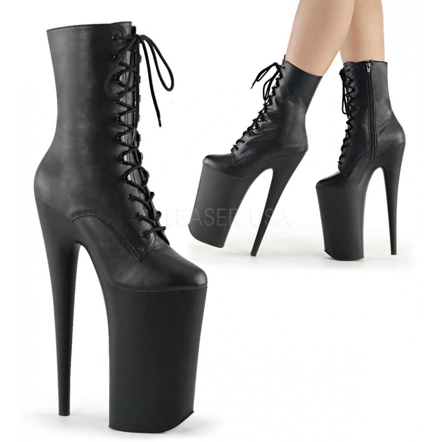 Beyond 10 Inch Heel Lace Up Ankle Boot Lady Gaga Boot