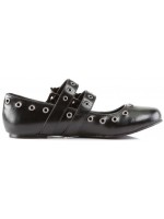 Skull Buckle Mary Jane Flat Gothic Shoes