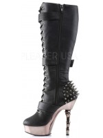 Spine Heeled Muerto Studded Knee Boots