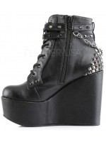 Pentagram Charm The Craft Gothic Ankle Boots