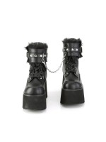 Ashes Black Hobble Boots with Removable Ankle Cuffs