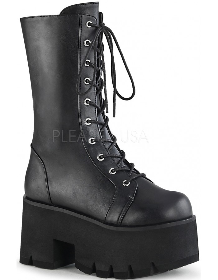 high platform combat boots