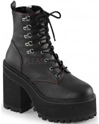 Assault Block Heel Womens Combat Boots