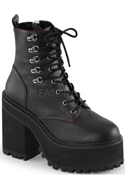 Assault Block Heel Womens Combat Boots