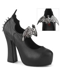 Demon Bat Black Mary Jane Pumps