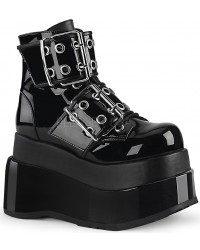 Bear Black Platform Ankle Boots
