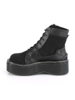 Emily Womens Black Canvas Hightop