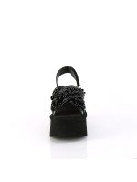 Chained Black Platform Gothic Sandal