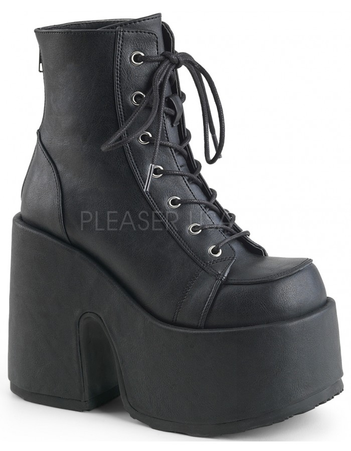 chunky black combat boots