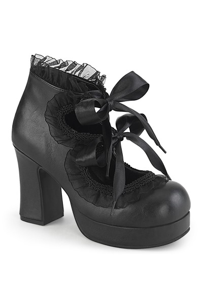 Heart Ruffled Gothika Pumps