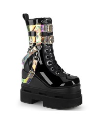 Eternal Black Magic Mirror Gothic Boots