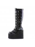 Swing Buckled Womens Platform Boots