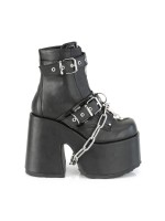 Black Chained Camel Chunky Heel Platform Boots