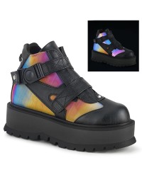 Slacker Rainbow and Black Womens Ankle Boots
