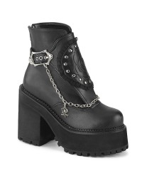 Assault Black Rose Womens Ankle Boots