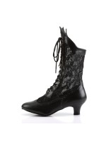 Victorian Dame Black Lace Boots