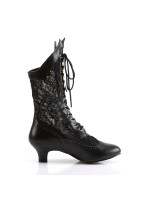 Victorian Dame Black Lace Boots