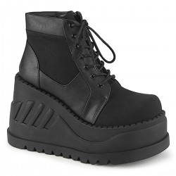 Stomp Black Womens Platform Sneaker