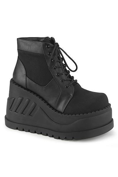 Stomp Black Womens Platform Sneaker