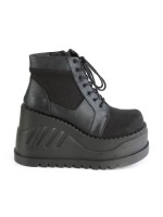 Stomp Black Womens Platform Sneaker