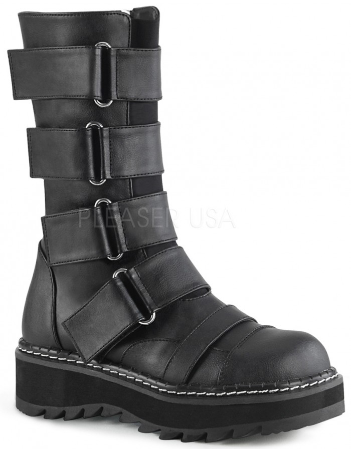 wide mid calf boot