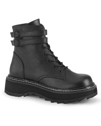 Lilith Black Ankle Combat Boots