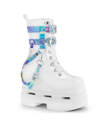 Eternal White Magic Mirror Gothic Boots