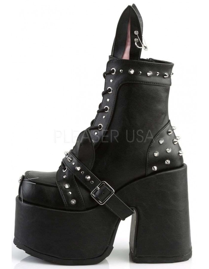 Kitty and Bunny Ear Chunky Heel Platform Boots | Gothic Boots for Women