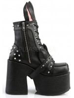 Kitty and Bunny Ear Chunky Heel Platform Boots