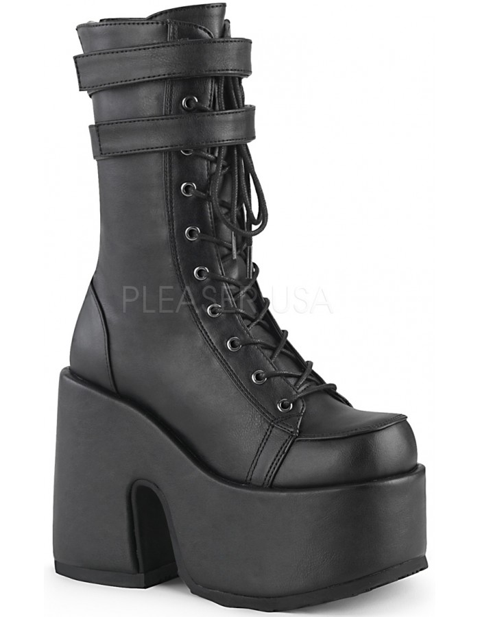 black heel boots platform