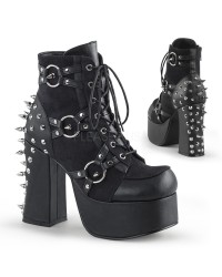 Charade Kick Ass Studded and Ringed Ankle Boots