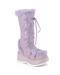 Demonia Cubby-311 Mid-Calf Boots in Lavender