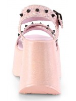 Dynamite Star Womens Platform Candy Pink Sandal