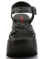 Dynamite Star Womens Platform Black Sandal