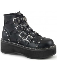 Emily Low Platform Heart Stud Ankle Boots