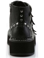 Emily Low Platform Heart Stud Ankle Boots