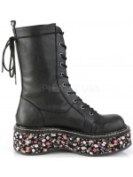 Emily Floral Platform Mid-Calf Boots