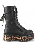 Emily Leopard Platform Mid-Calf Boots