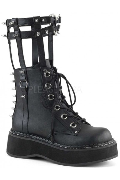 Emily Heart Cage Calf High Womens Boots