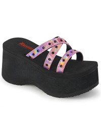Funn Studded Pink Flatform Slide