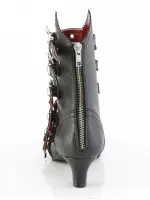 Flora Gothic Bat Buckled Ankle Boots for Women
