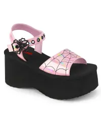 Spider Pink Hologram Platform Gothic Sandal