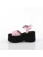 Spider Pink Hologram Platform Gothic Sandal