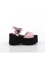 Spider Pink Hologram Platform Gothic Sandal