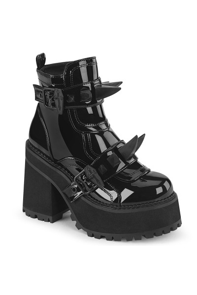 Assault-72 Patent Ankle Boots