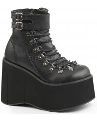 Kera Black Platform Ankle Boots