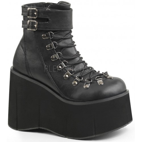 goth ankle platform boots
