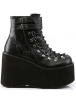 Kera Black Platform Ankle Boots