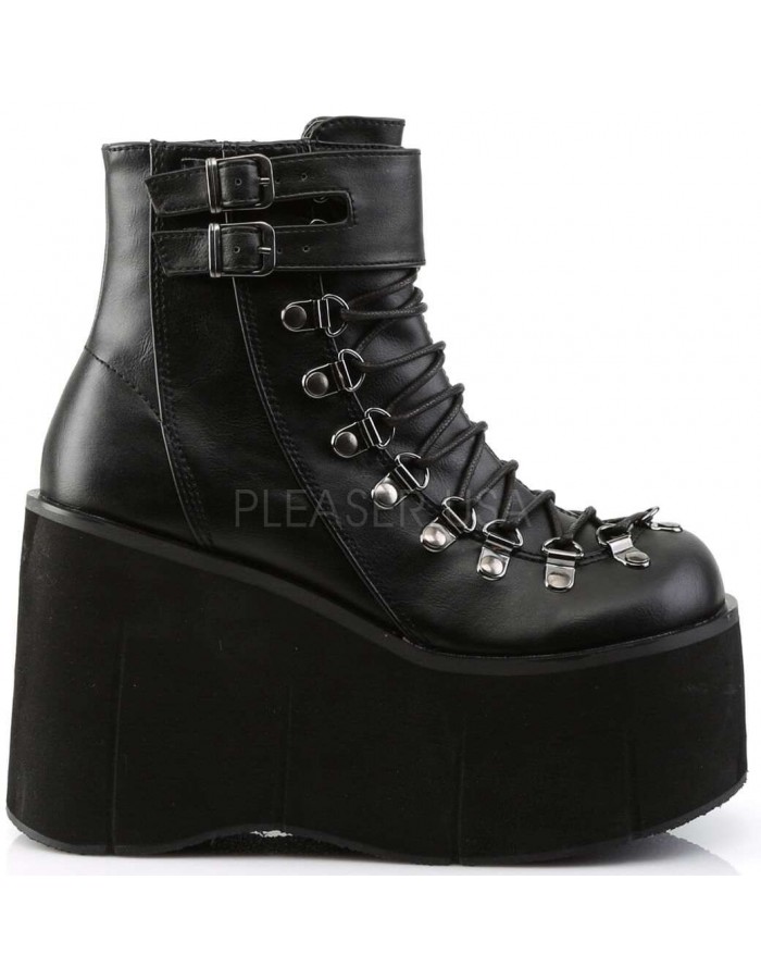 Kera Black Platform Ankle Boots Gothic Ankle Boots